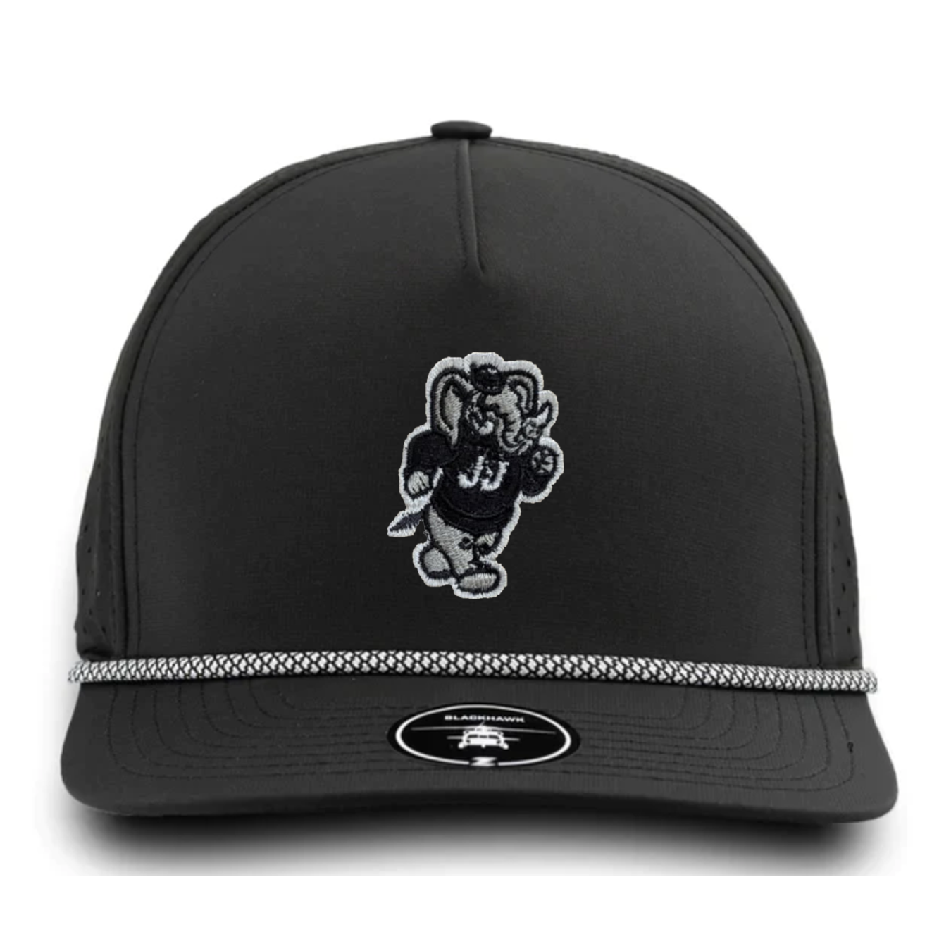 Golf Rope Hat- Black/Grey