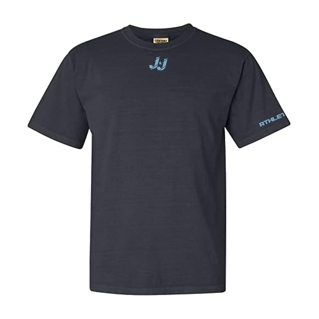 Heavyweight Cotton Graphic Tee - J&J Graphite / Carolina Blue