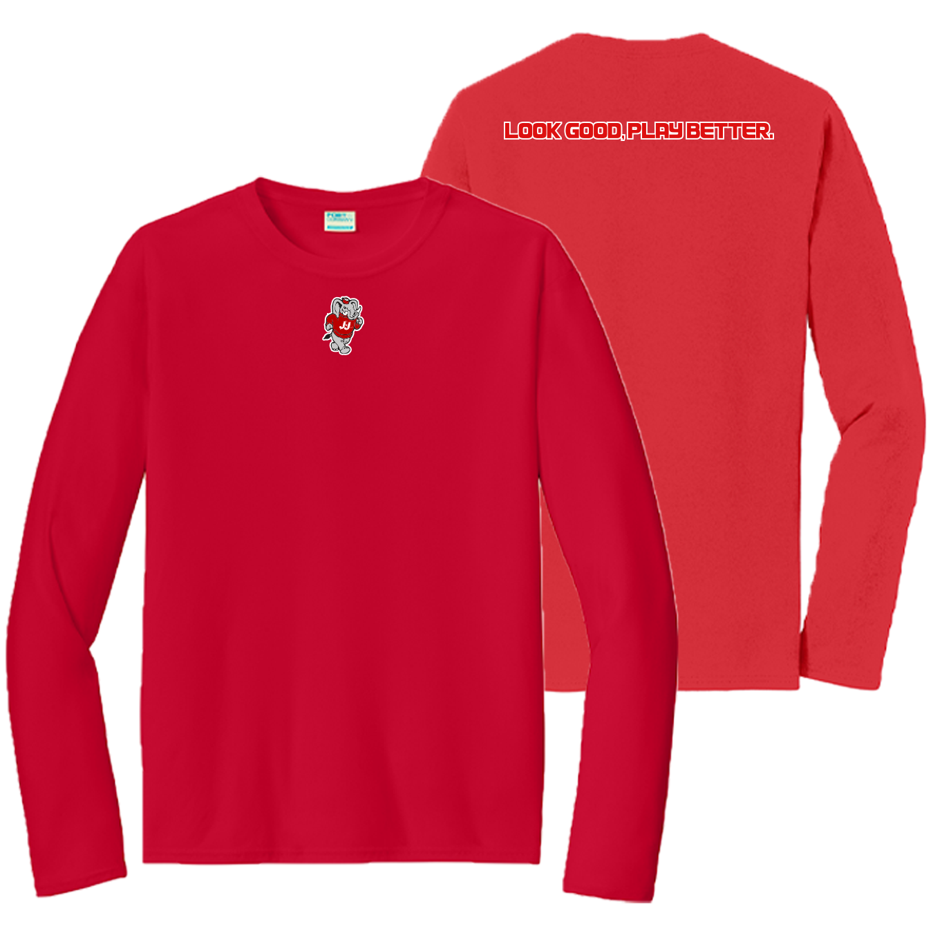Cotton Long Sleeve - J&J Red / Red