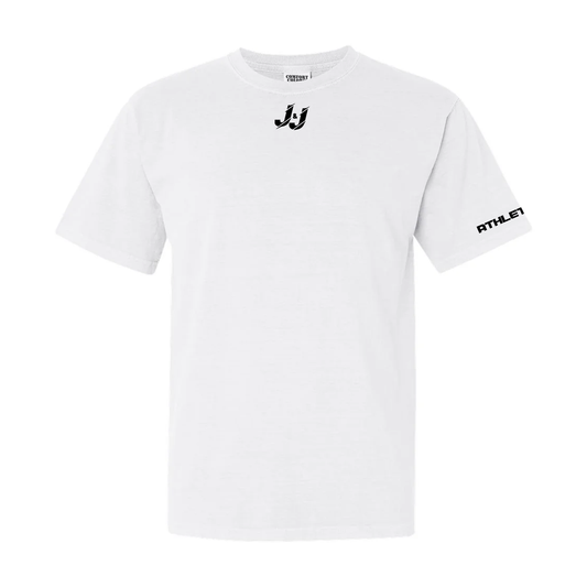 Heavyweight Cotton Graphic Tee - J&J White / Black