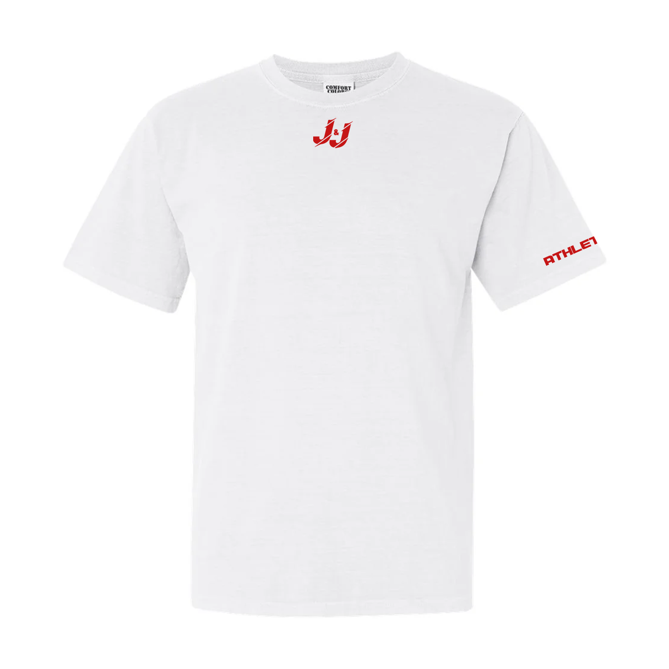 Heavyweight Cotton Graphic Tee - J&J White / Red